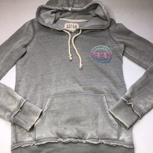Billabong Grey Wave Hoodie Sweatshirt XS GUC